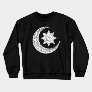 Moon Star Mandala Crewneck Sweatshirt